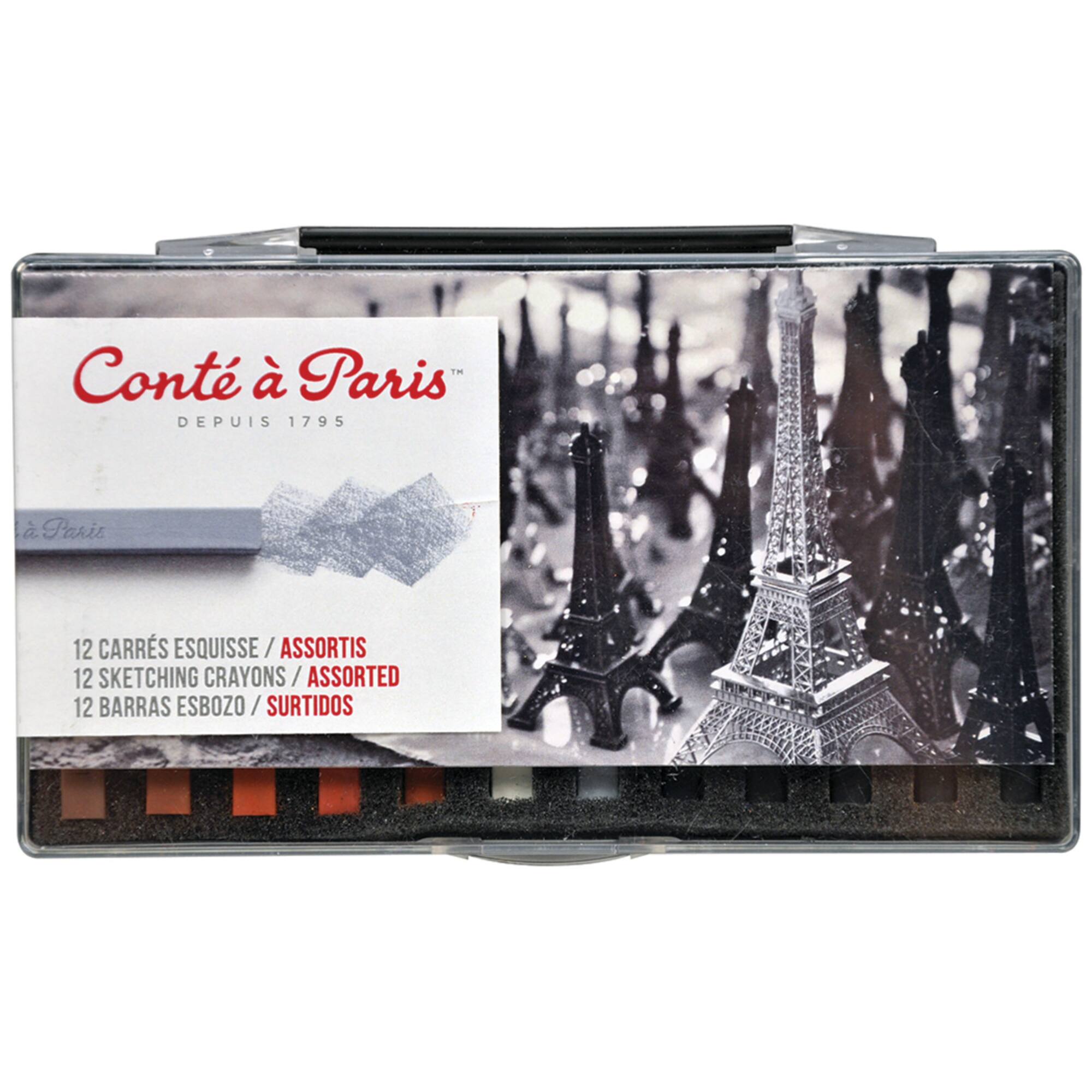 Conté à Paris™ Sketching 12 Color Crayon Set